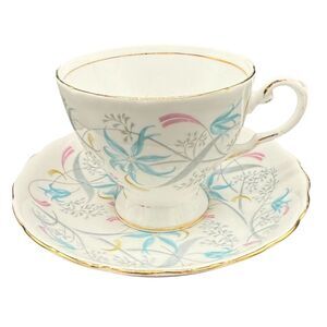 Royal Tuscan Annabelle Vintage Bone China Teacup & Saucer Set England